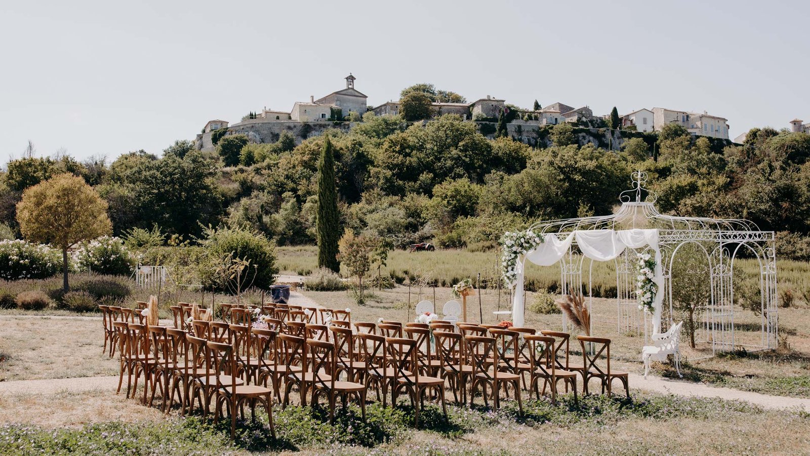 Faire-part Mariage Lavande en Provence et son Arbre Champêtre