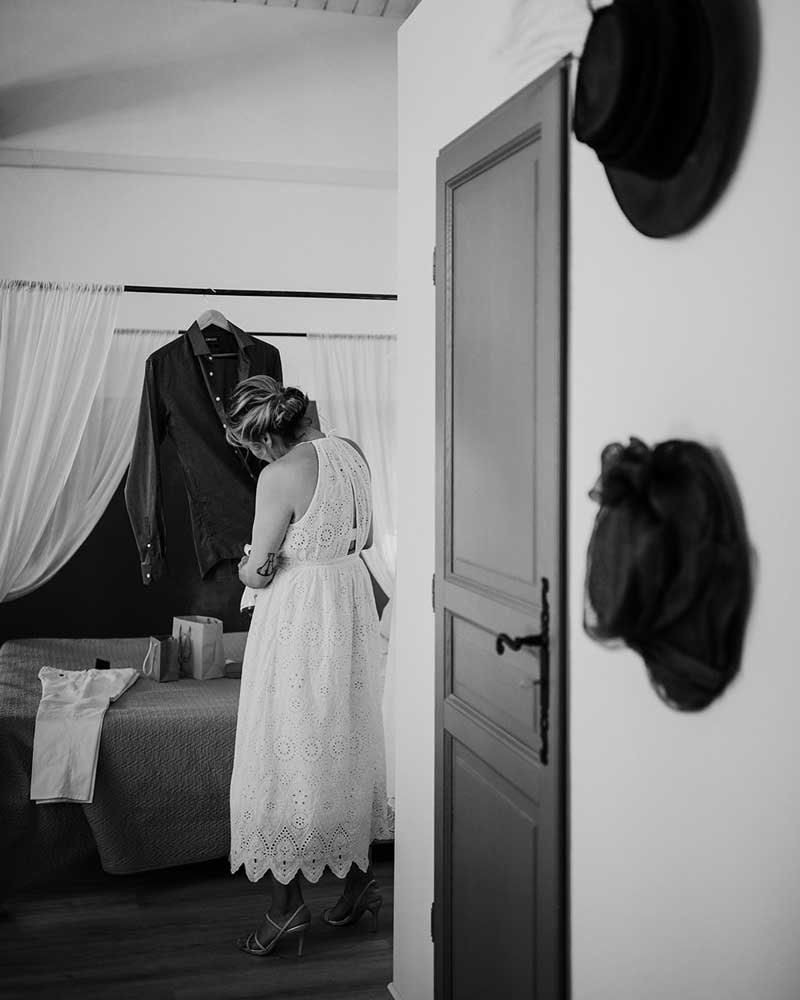  Baignoire îlot dans la salle de bain de la suite nuptiale à la Bastide de Lussan